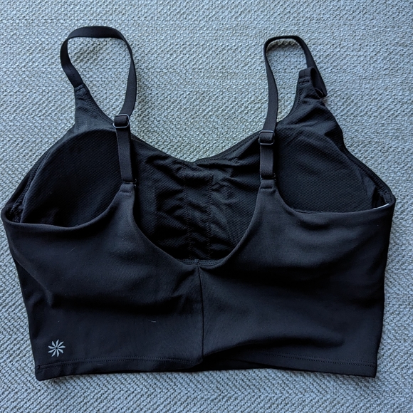 Athleta Elation v-neck crop d-dd black small - Picture 3 of 6
